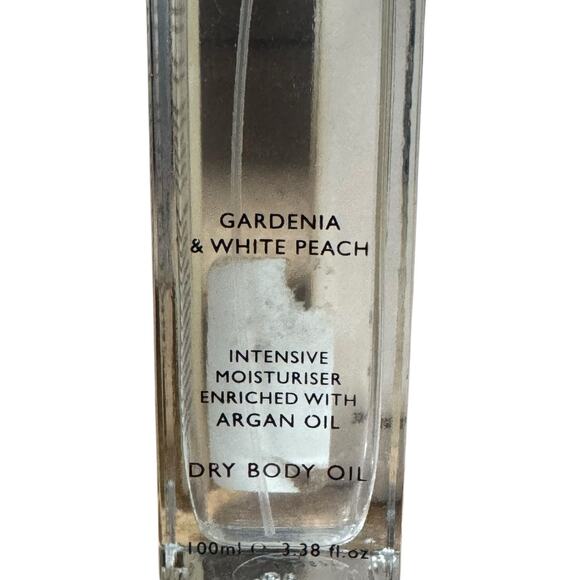 Pecksniff's England Gardenia & White Peach Dry Body Oil 3.38 Fl Oz New - Picture 3 of 3